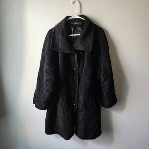 Luxury Black Oversized Winter Over Coat